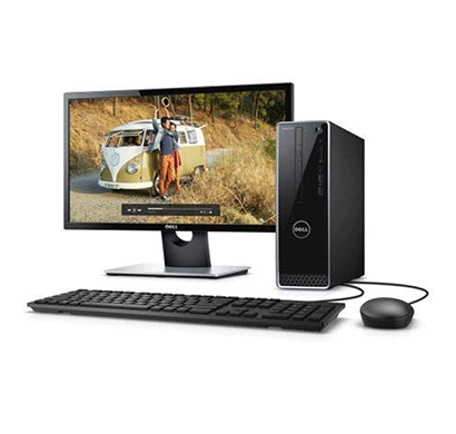 dell inspiron 3470 desktop pc (intel core i3/ 8th gen/ 4gb ram/ 1tb hdd/ dvdrw/ 19.5 inch monitor/ windows 10/ ms office/ wired keyboard & mouse 1 year warranty),black